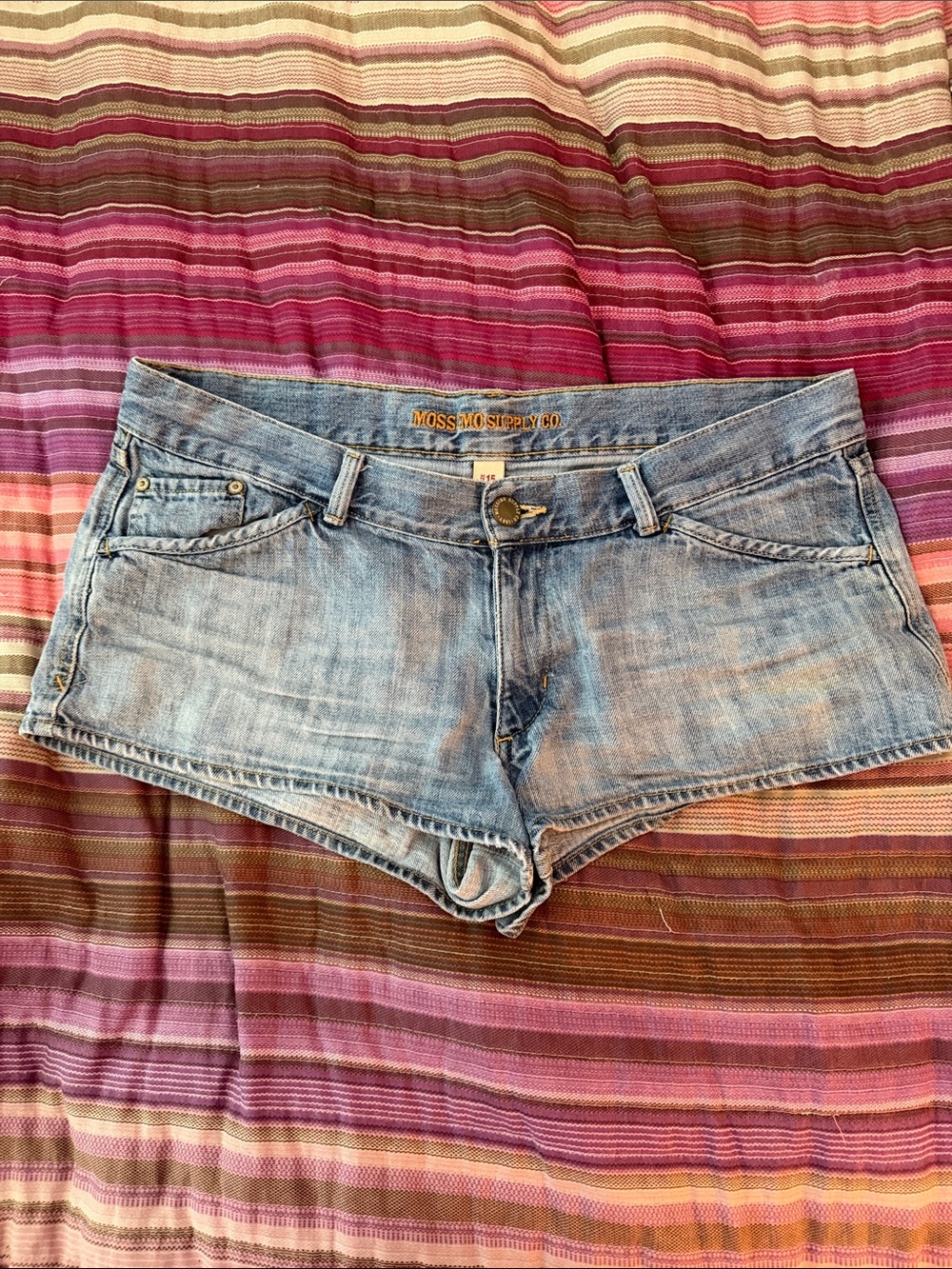 Mossimo Supply Co. Light Blue Denim Short Shorts